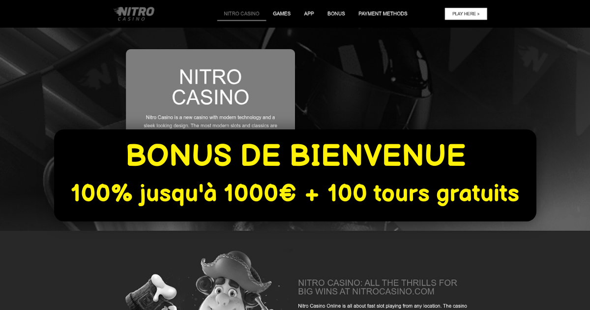 Nitro Casino: Le meilleur casino en ligne | France