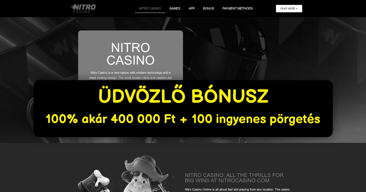 Nitro Casino | A legjobb online kaszinó Magyarországon